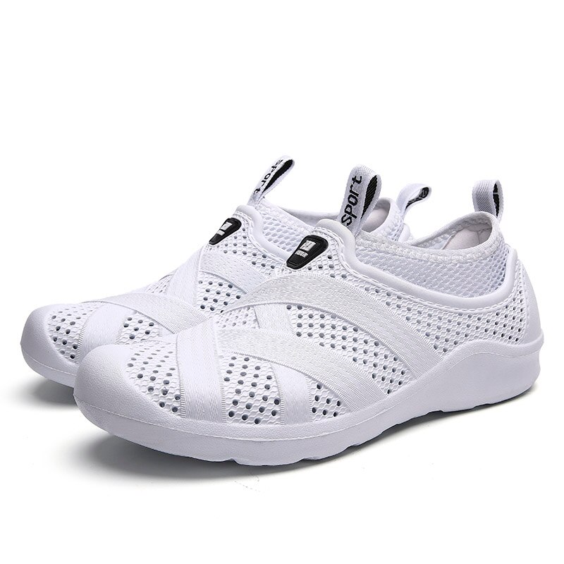 Letnie męskie buty do wody Outdoor lekkie buty na plażę Upstream antypoślizgowe oddychające sandały sportowe buty do wody szybko suche tenisówki