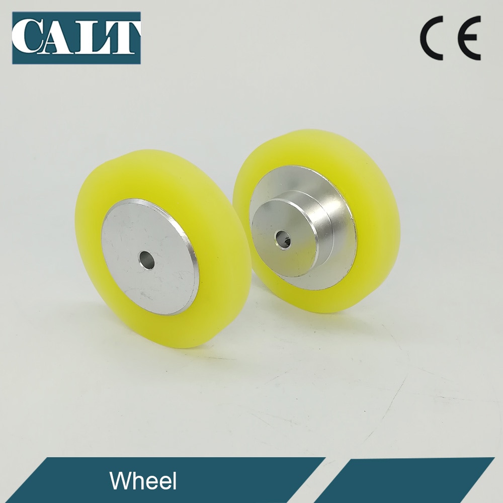 Roue de mètre de mesure de codeur rotatif de synchroniseur de polyuréthane 100 200 300 mm circonférence de périmètre 6 8 10 mm alésage 2 pièces