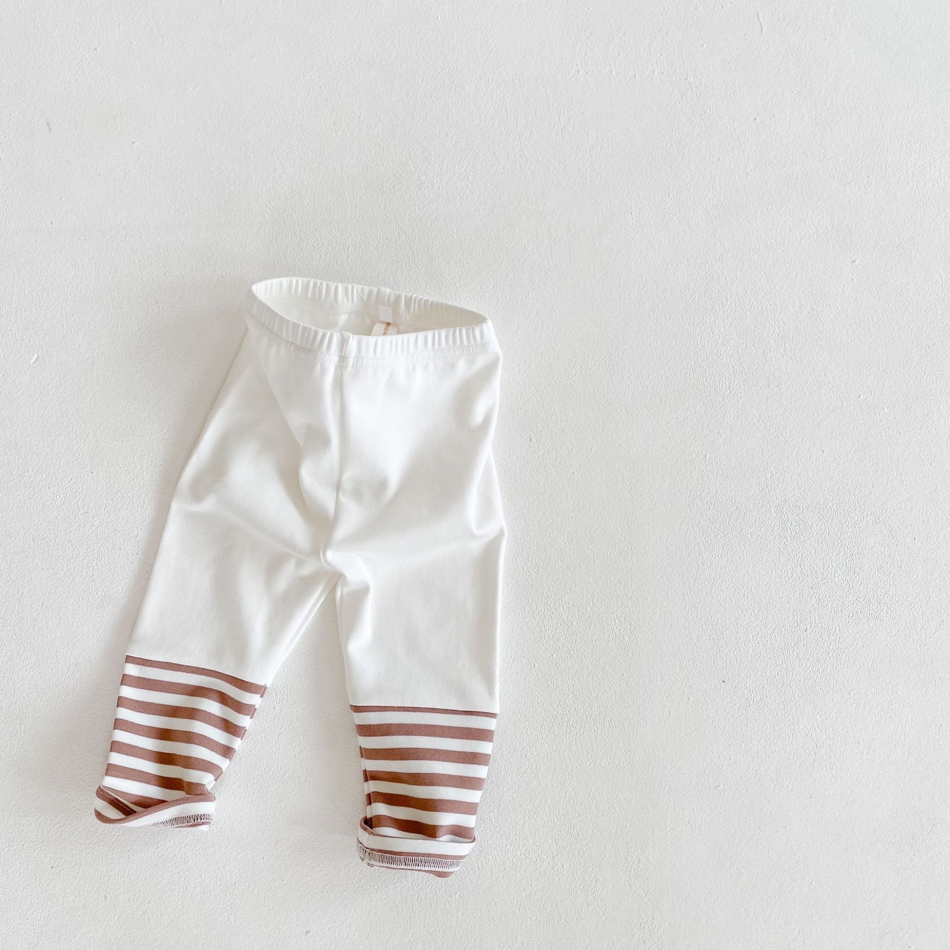 Babymeisjes leggings herfst winter warme baby gestreepte legging kinderbroek voor 0-24m kinderen kleding