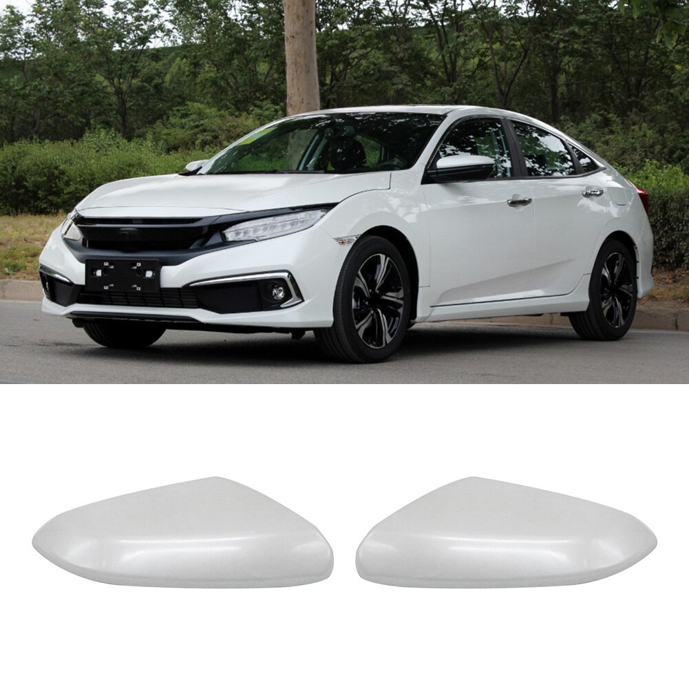 Car Rearview Mirror Cover Replace Side Mirror Cap for Honda Civic 10Th Left