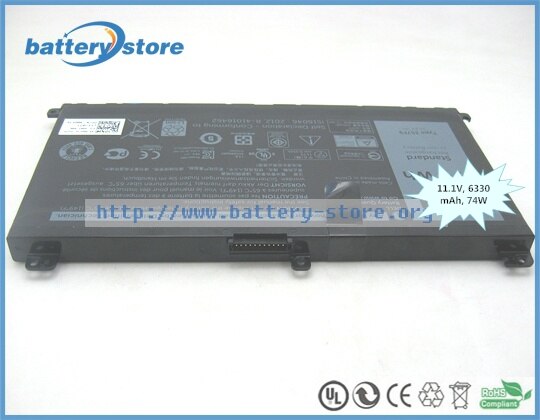 Genuino 357F9 00GFJ6 71JF4 batería para DELL Inspiron 7000 15 DELL P57F... INS15PD-1548R... INS15PD-1548B 6330mAh 74W