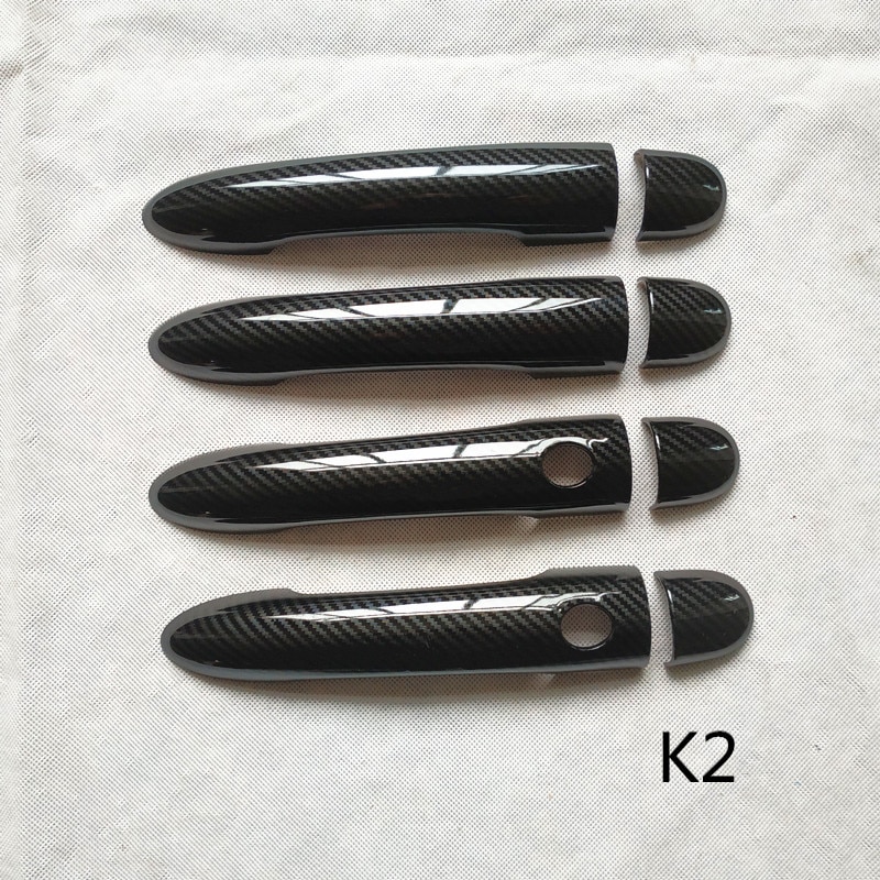 Door Handle Cover Trim Handles Covers for Renault Megane 2 Ii Mk2 Car Accessories Plastic Carbon Fiber: K2