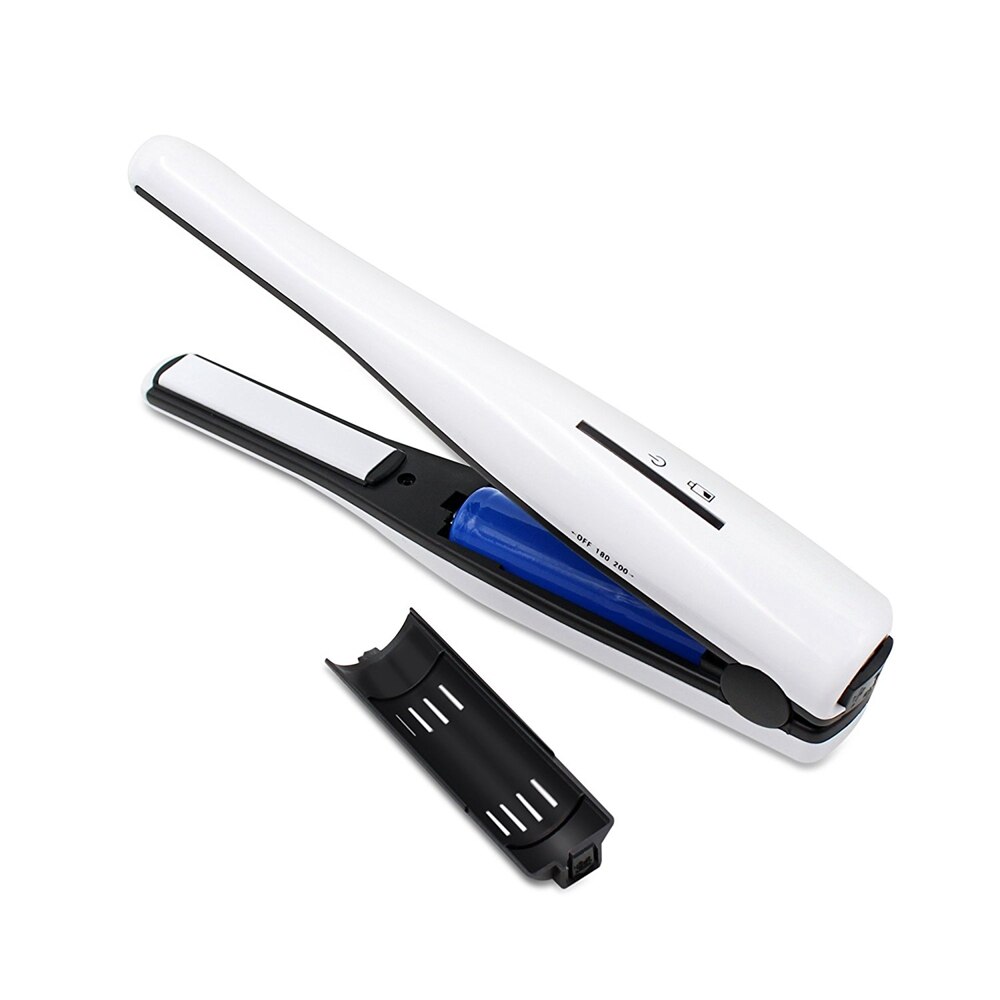 Madami batería recargable portátil de iones de litio 2200mAh Mini plancha de pelo inalámbrica plancha de cerámica plancha rizadora de pelo
