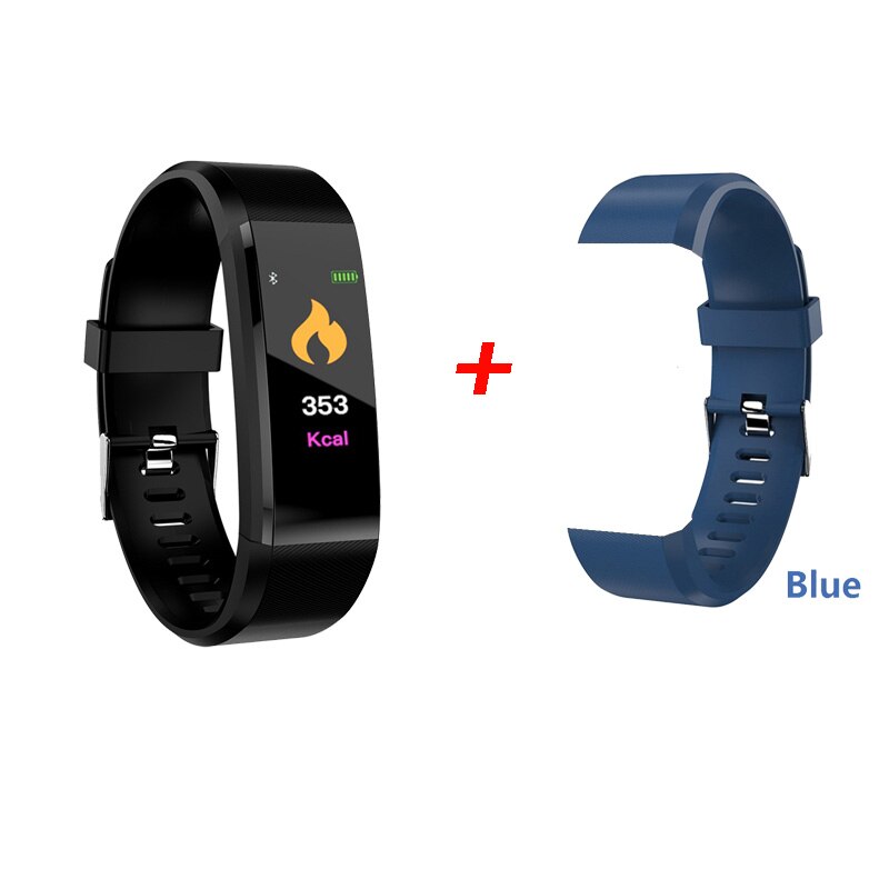 B1 Kleur Screen Smart Armband Sport Stappenteller Horloge Fitness Running Walking Tracker Hartslag Smart Band Bandjes: A