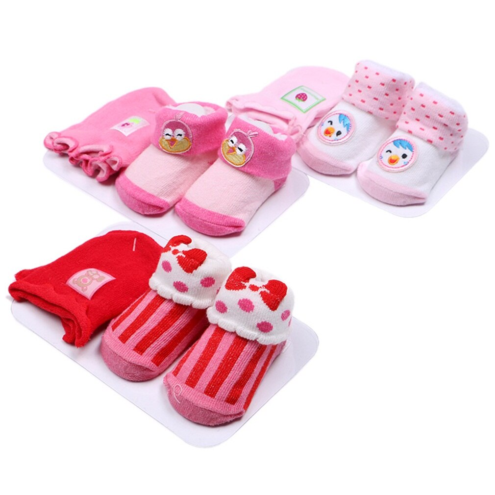 Coloridos calcetines de algodón para niños y niñas, calcetín cálido antideslizante, Unisex, 6/12 pares/3 paquetes