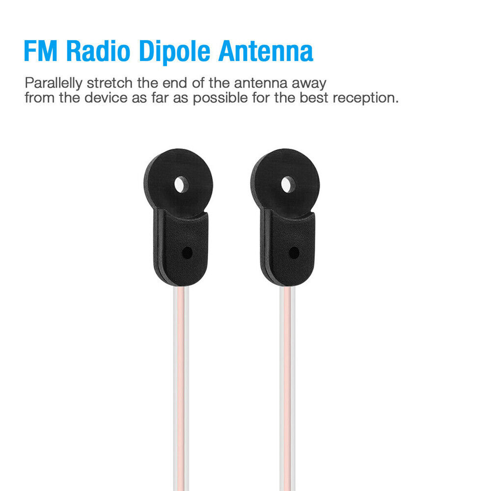 88-108MHz FM Radio Antenna 75 Ohm Dipole Indoor Antenna HD Aerial Receiver PAL to F Female Jack RF Coax Adapter Connector