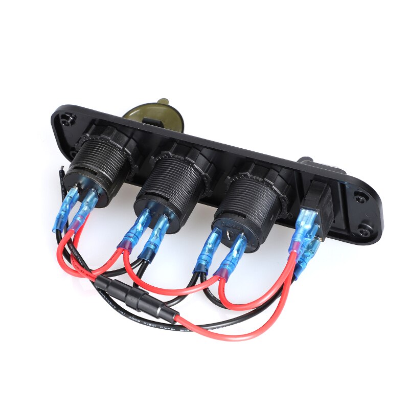 Gniazdo USB PD mocowanie panelu zapalniczka samochodowa QC 12V wtyczka podwójna ładowarka samochodowa robić telefonu 3.0 szybki woltomierzem doprowadziło z włącznikiem/wyłącznikiem rakiet