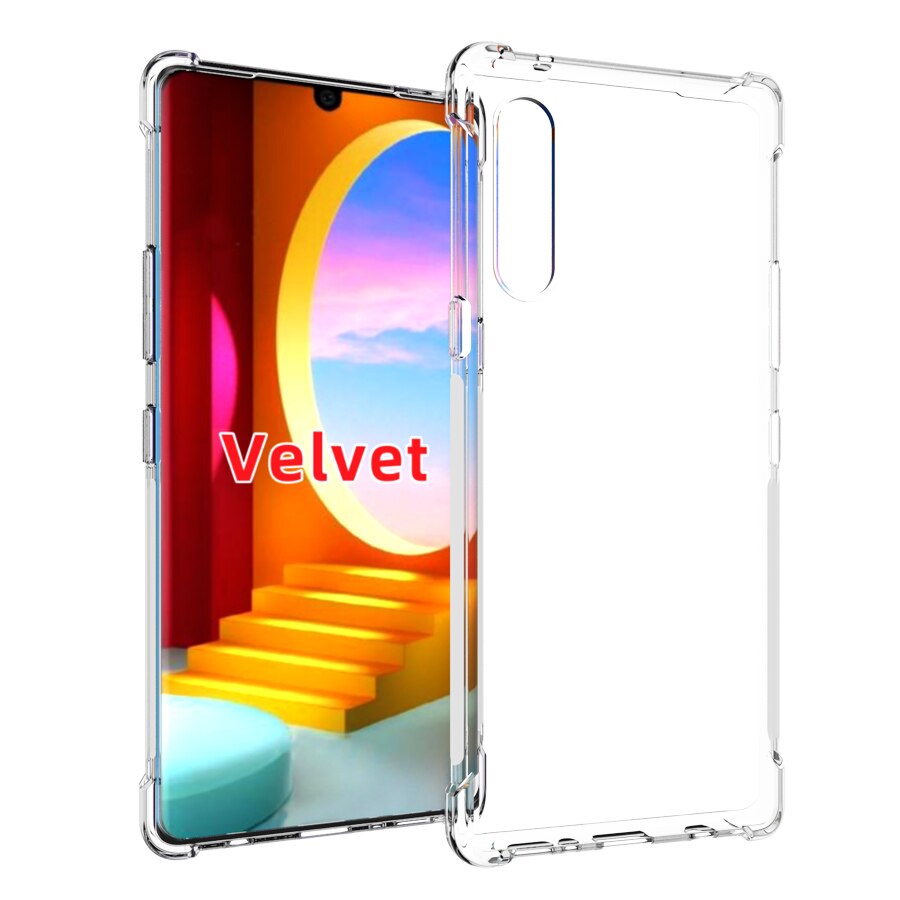 per LG Caso di Velluto + Vetro Temperato Trasparente Molle Del gel Della Pelle G9 Trasparente Della Copertura Del silicone