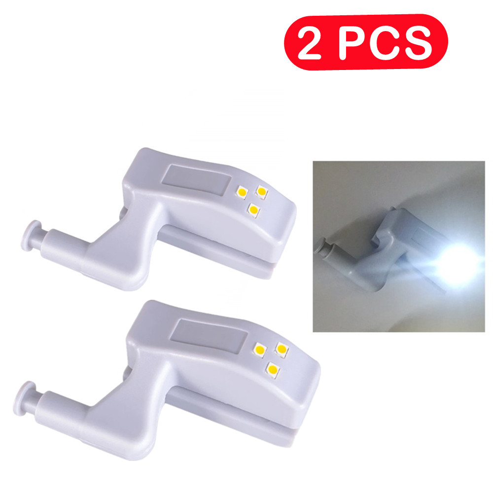 3/ st led-lampa under skåp, universal, garderobslampa, sensor, led, armario, innergångjärnslampa för skåp, garderob, kök: Ljusgrå