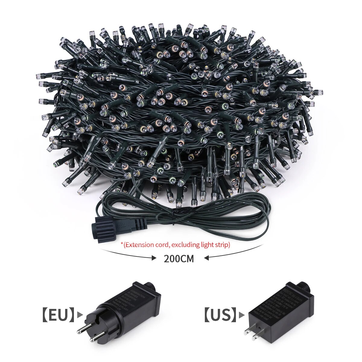 50M 100M Christmas LED String Lights 220V Outdoor Waterproof Garland Fairy Light For Marry Garden Street Lawn Decoration