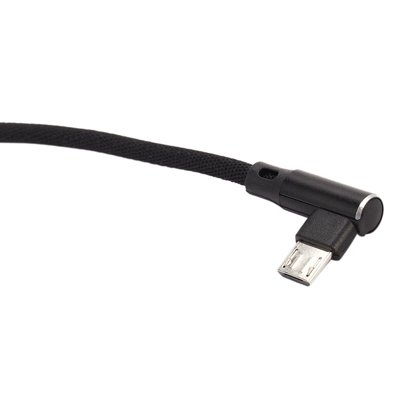 Cable de carga de datos para tableta y teléfono V8, Cable Micro Usb 2,0 de 15Cm, 5 pines, ángulo recto a ángulo derecho izquierdo de 90 grados, doble codo