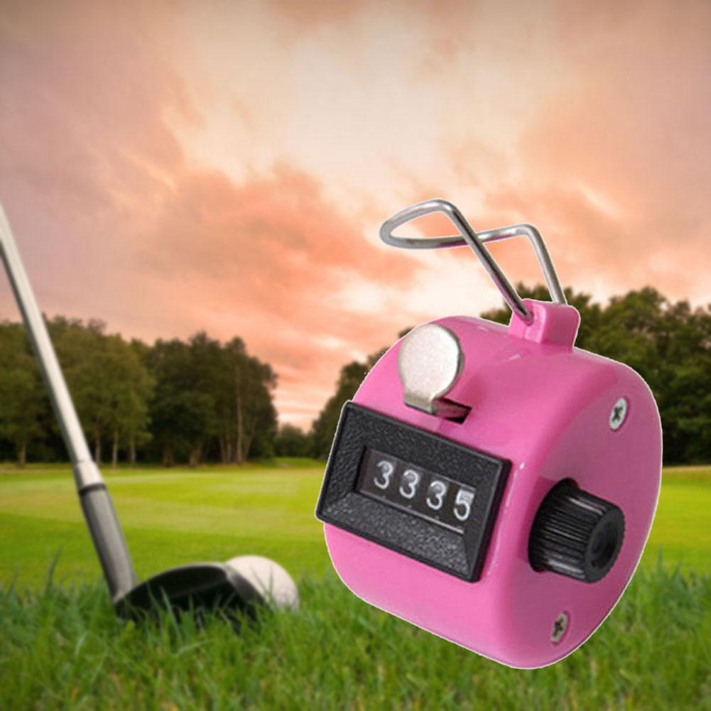 1x Hand Tally Counter metal counter 4 digit Manual counters Pressing the manual counter People Counting Clicker Golf Points
