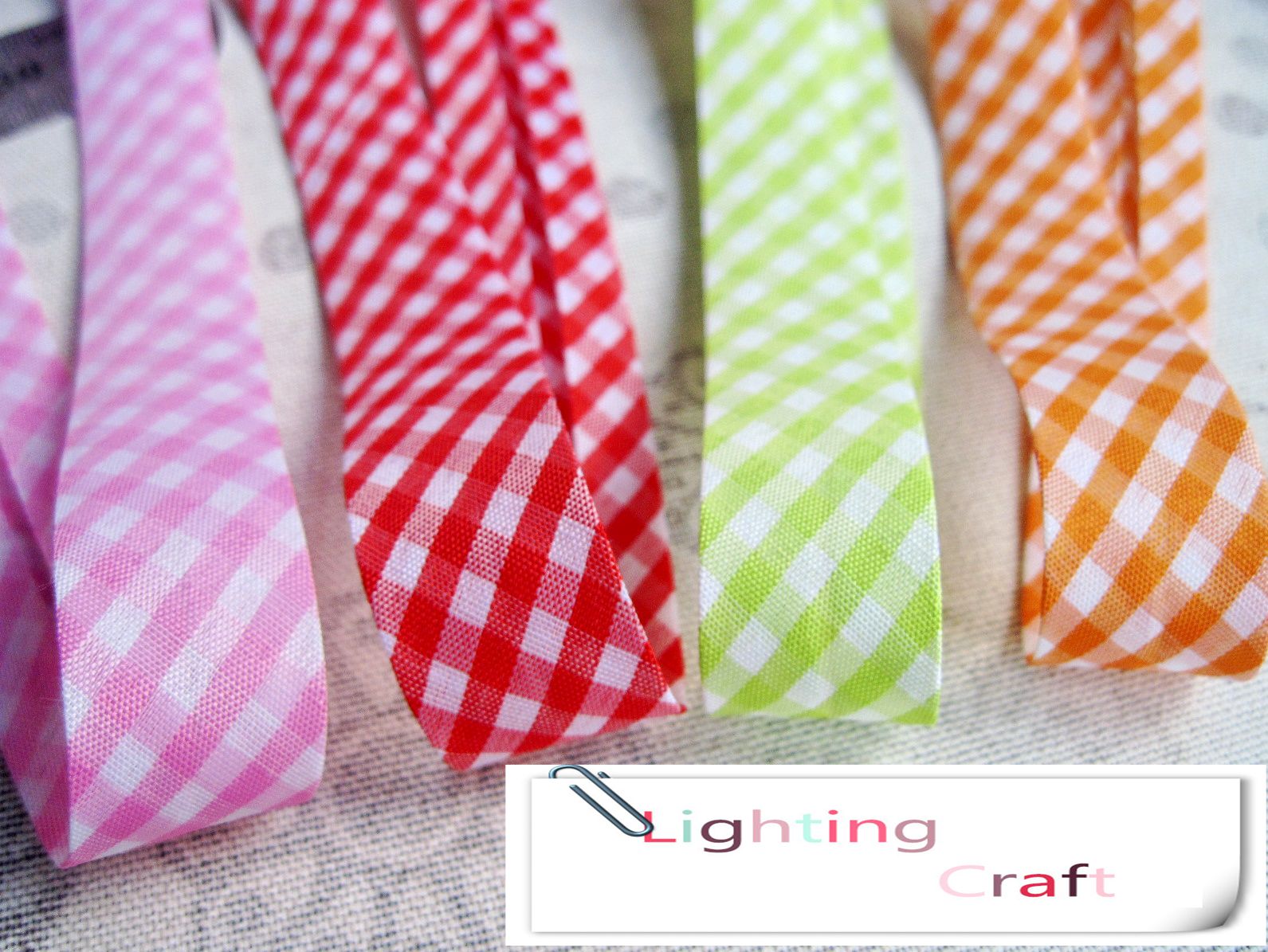 10 Meters/Lot with grids printing 20 mm(6/8") width ironed single fold poly-cotton bias tape/ bias binding for craft sewing