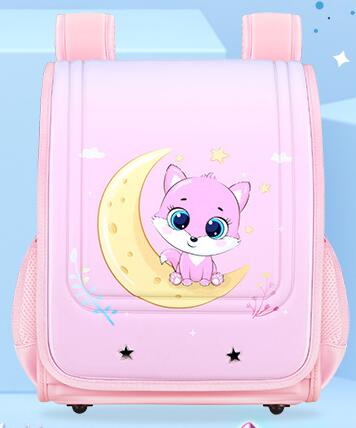 Kind Randoseru Waterdichte Pu Schooltas Cartoon Print Patroon Rugzakken Voor Jongen Meisje Student Boekentas Kids Primaire Schooltas: pink