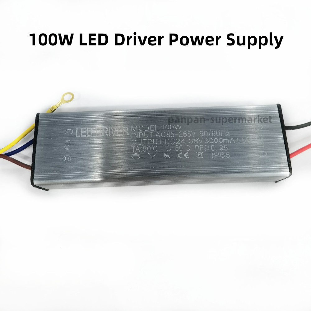 Led-driver 100w 50w 30w 20w 10w dc 25v 36v 1500ma 3000ma lystransformer  ac85-265v vandtæt strømforsyning projektør  ip65: Guld