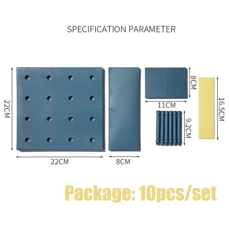 Kawaii organizador Ins estante de almacenamiento 10 unids/set decoración de la habitación de estante de pared agujero Junta baño estanterías de Accesorios de escritorio