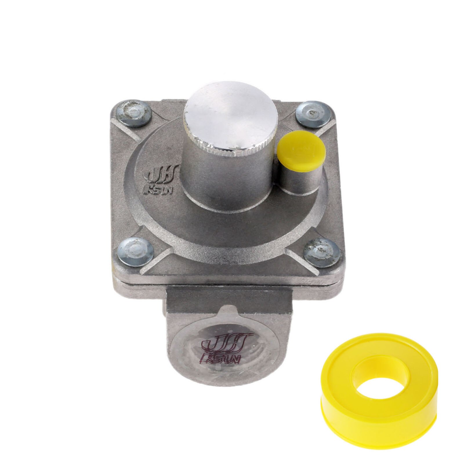 1/2'' NPT Natural Gas Pressure Regulator 5" Water Column Range High BTU Regulators with Gas Line Pipe Thread Tape