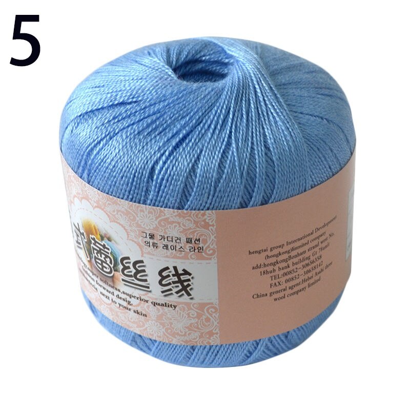 50g/ball DIY Lace Cotton Yarn Sewing Thread Crochet Thread Hand Knitting Cotton Cord Mercerized: 05