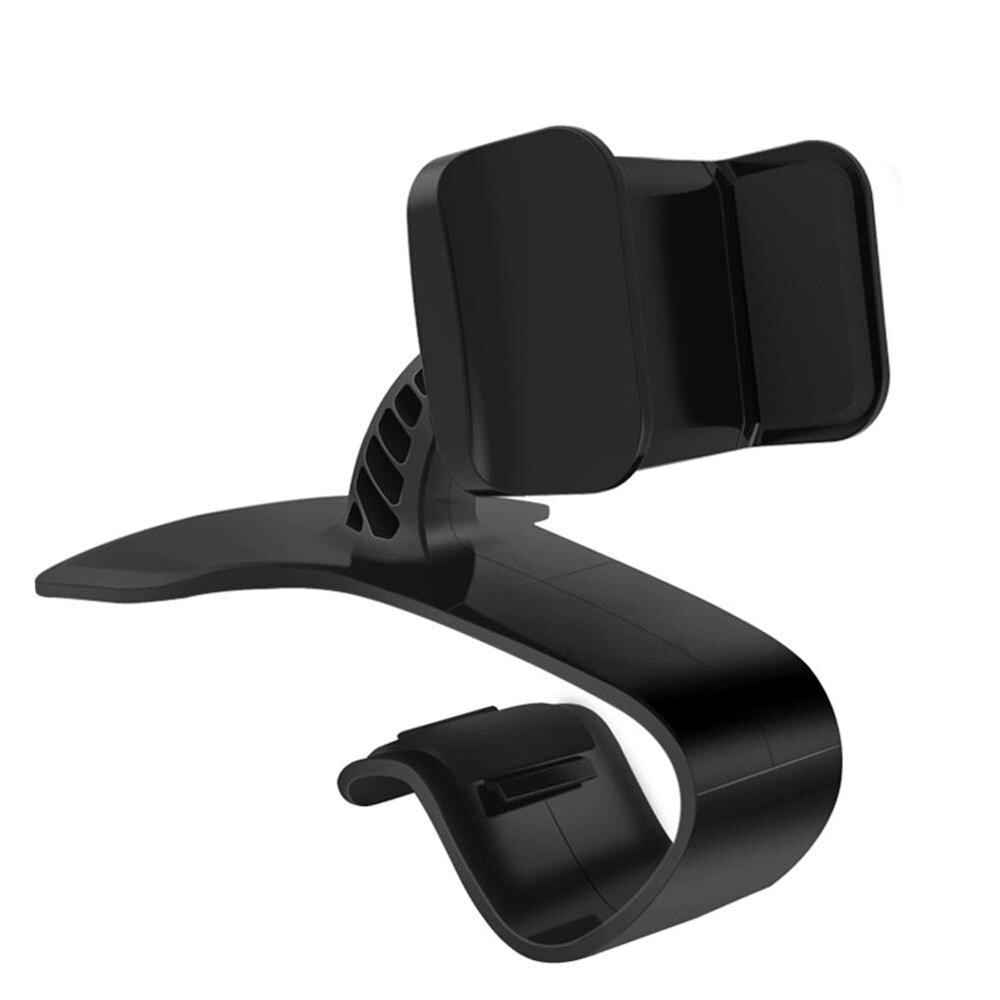 XMXCZKJ Auto Telefon Halter 360-Grad Rotation Handy Halter Geeignet für 4 zu 6 zoll Smartphones, dreh Armaturenbrett Clip Mo: Black