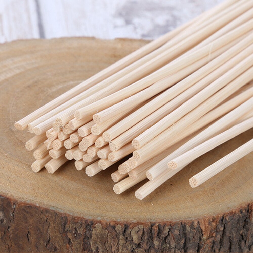 30Pcs Rotan Reed Sticks Geur Reed Diffuser Aroma Olie Diffuser Rotan Sticks voor Thuis Badkamers Geur Diffuser 3mm * 20cm