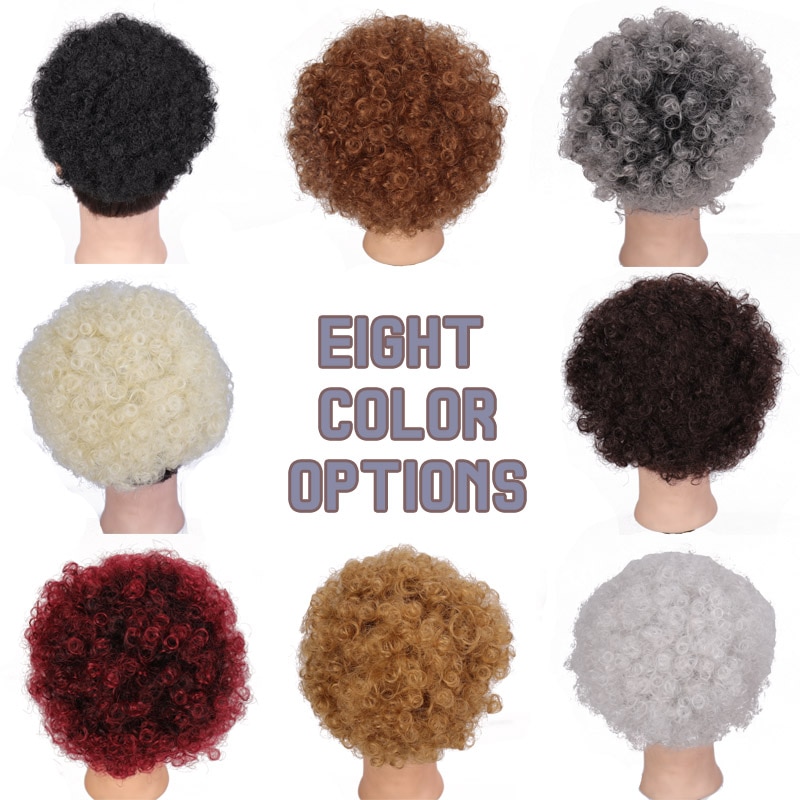 Ailiade hestehale højt hår puf klip i chignon bun hårstykke afro kinky krøllet syntetisk snoretræk hestehale hair extensions