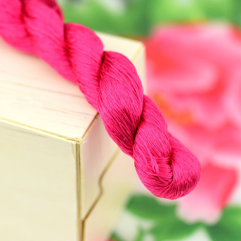 silk embroidery thread / 100% silk thread /hand embroidery embroider cross stitch/rose redseries/8 gradient colors: 5