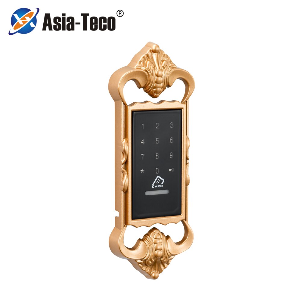 Electronic RFID Lock Digital keypad Cabinet lock keyless apartments/spa gym locker lock EM163 Golden Color