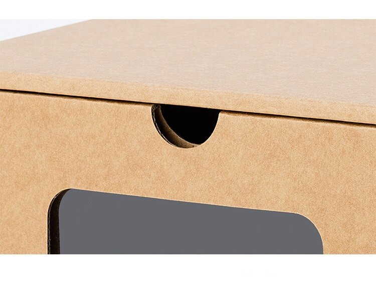 Paper shoe box shoe storage box kraft paper shoe box drawer sorting box drawer storage paper storage kraft paper