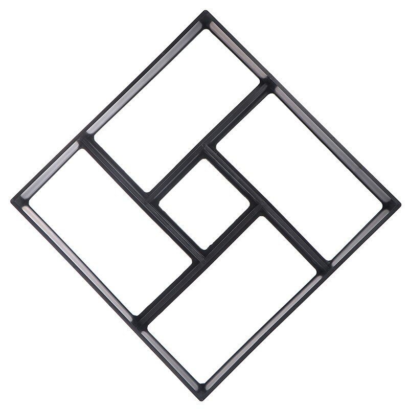 Tuinpad bestrating mal doe-het-zelf handmatig bestraten cement baksteen steen weg beton mallen pad doe-het-zelf handmatig bestraten