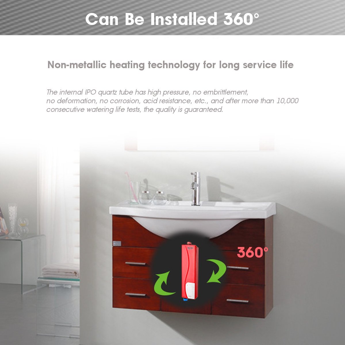 3 S Snelle Warmte IPX4 Led Mini Boilers 3000W Instant Water Kachels Keuken Douche Voor Wassen Gerechten voedsel Kleding Gezichten