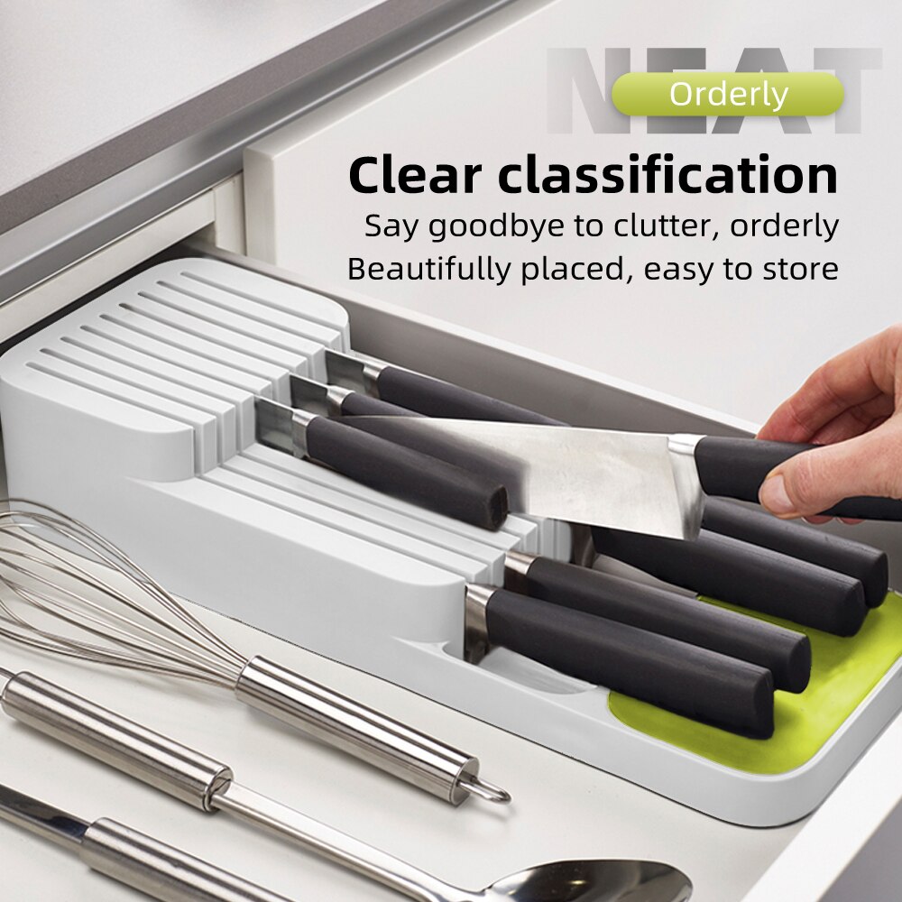 Qing Kitchen Chef Tool Knife Storage Organizer Tool Storage Block For Large And Small Cooking Knives Universal Knife Protector