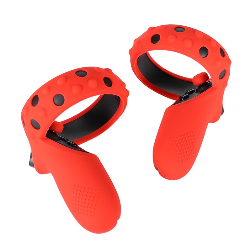 Protection Cover For Oculus Quest 2 VR Controller Handle Grip Case Silicone Full Protective Sleeve: Red