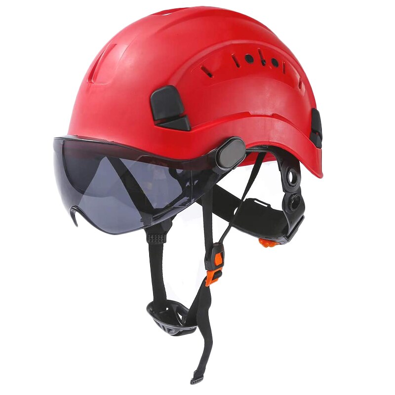 Vernehjelm med mørke briller utendørs klatring ridning beskyttelseshjelmer arbeider redning hard hat abs arbeidshette