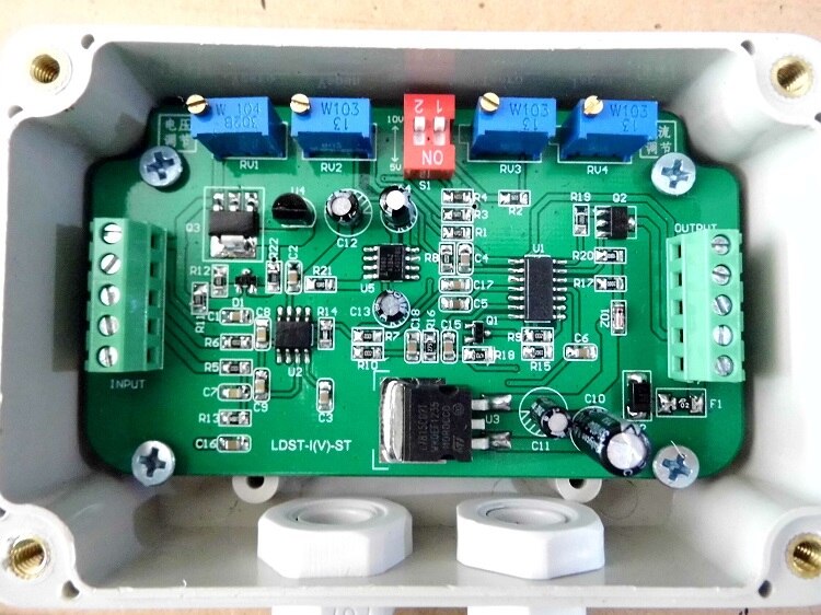 0-5v 4-20ma vejecelle tryk sensor forstærker plc transmitter signalomformer dynamometer