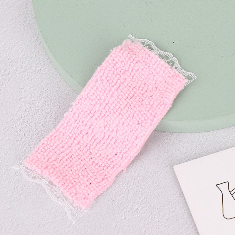 1/12 Mini Bathroom Hand Towel Model Toys Dollhouse Miniature Accessories Diy Furniture Toy: PK