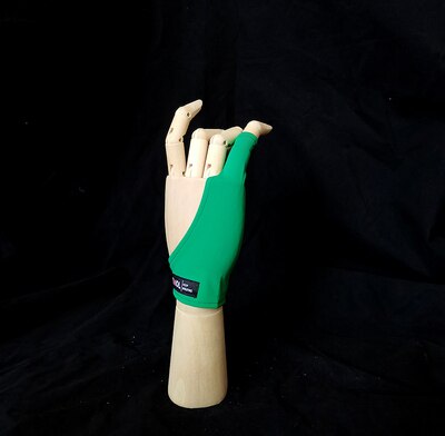 Vrouwelijke Grijs Zwart Rood 1 vinger anti-fouling handschoenen wacom tekening schrijven schilderen digitale tablet handschoen: green
