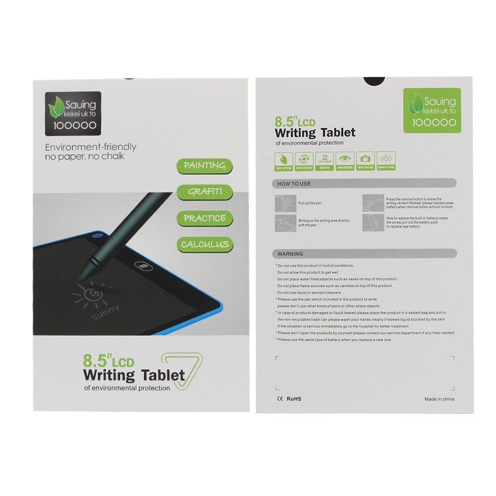 8.5 Inch LCD Writing Tablet Digital Electronic Notepad Kid's Ultra Thin Handwriting Pad Mini Message Note Memo Drawing Board