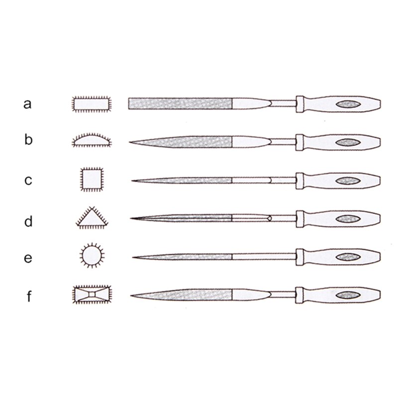 6 Pieces Wood Rasp with Soft Rubberized Handle for Wood Plastic Soft Objects Carpentry Filing Tool Wear Resistance