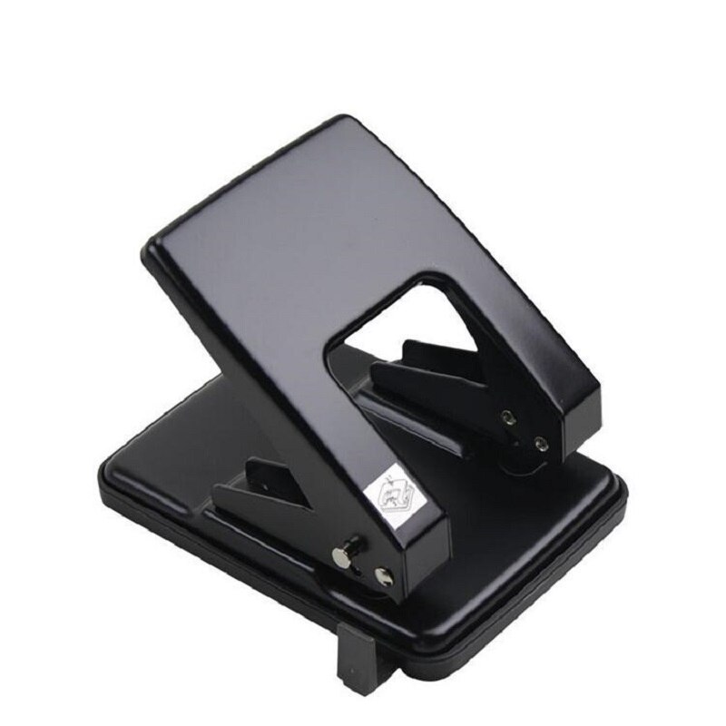 Heavy Duty 2-Hole Punch Metal 2 Holes Puncher Machine Save Effort Comfort Handle Perforadora De Papel; 40-Sheet Capacity