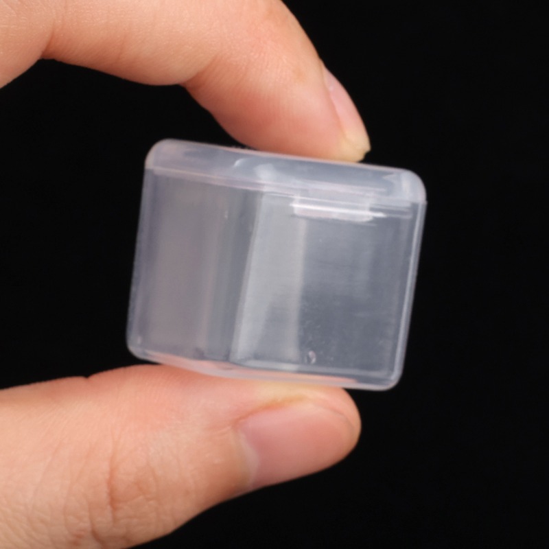 5/20 stk. mini opbevaringsboks gennemsigtig firkantet plastikemballagebeholder etui bærbar øreringe armbånd smykker opbevaringsorganisator