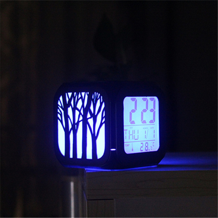 LED Mute Refrigerator Magnets Clock Fridge Magnet Souvenir Message Board Sticky Note Home Decoration 3D Kitchen Tools