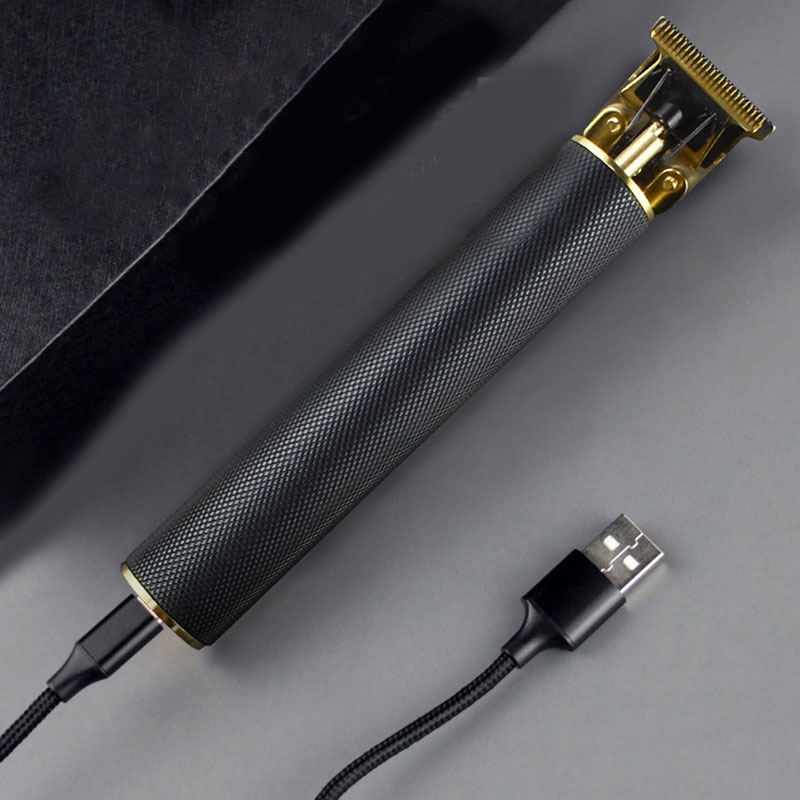 Tondeuse baardtrimmer olie hoofd haar mannen kapsel styling draadloos start met één knop usb-oplaadbaar geluidsarm gereedschap