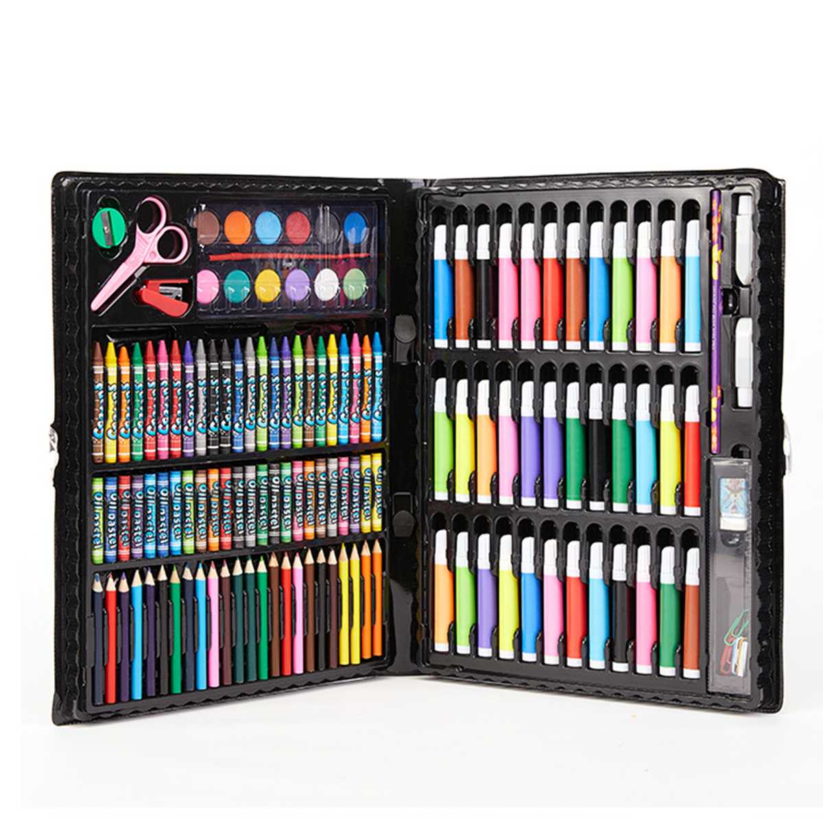 86pcs Kids Colored Pencil Artist Kit Painting Crayon Marker Pen Brush  Drawing Tools Kindergarten Supplies Kids Painting Pens Set