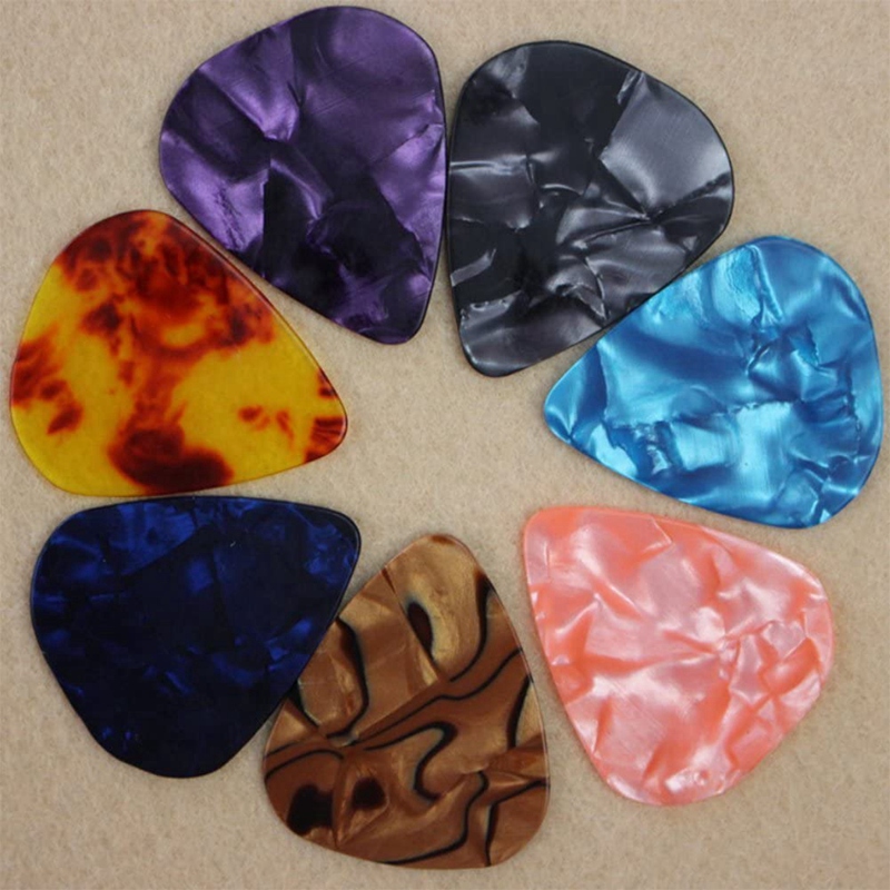 12 Pcs Multi-Size Kleur Plectrums Celluloid Picks Universele Picks Voor Folk Gitaren/Elektrische Gitaren