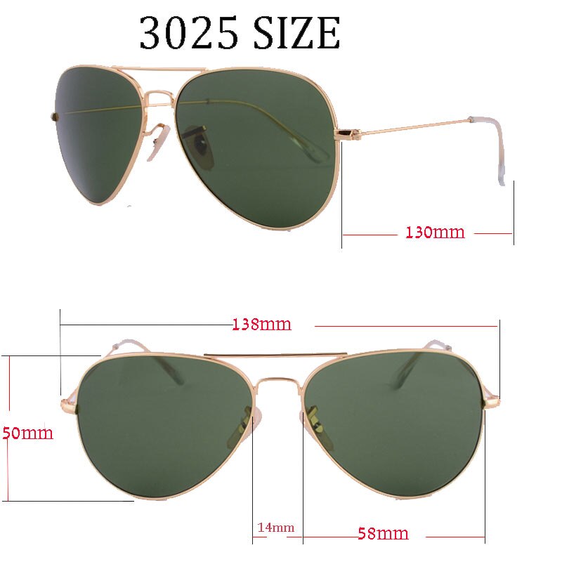 DPZ Glass lenses Gradient women sunglasses men 58mm 3025 Mirror G15 Gafas rayeds Brand sun glasses UV400