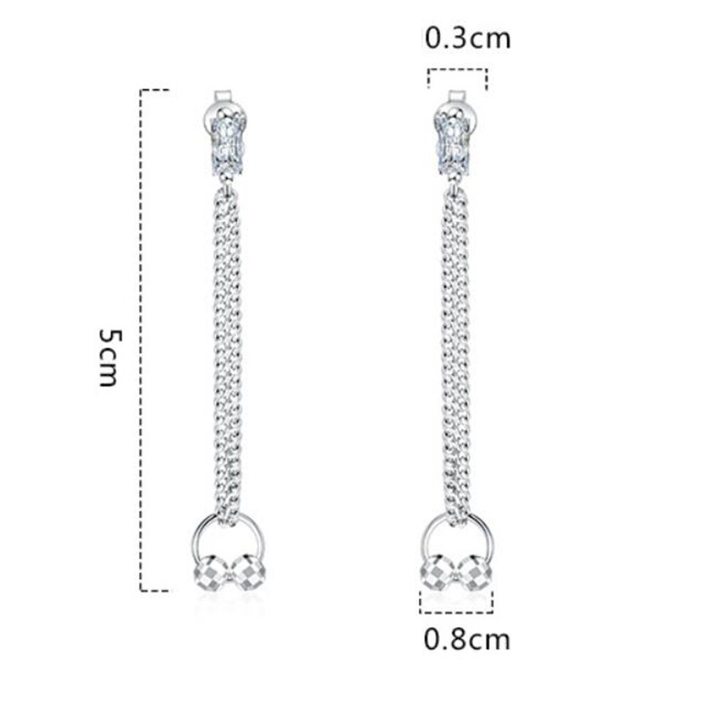 Nehzy 925 prata esterlina nova moda feminina jóias de cristal de alta qualidade zircão exagerada longa borla brincos