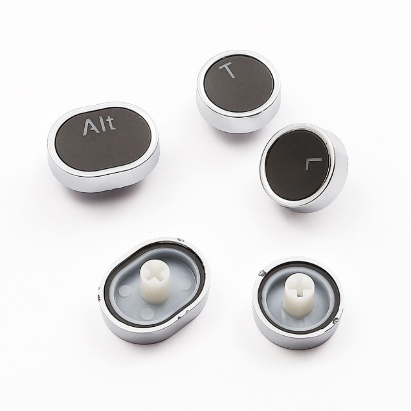 104 Keys Retro Round Keycaps Double Shot DIY Typewriter Keycap for Backlit Mechanical Keyboard Circular Key Cap