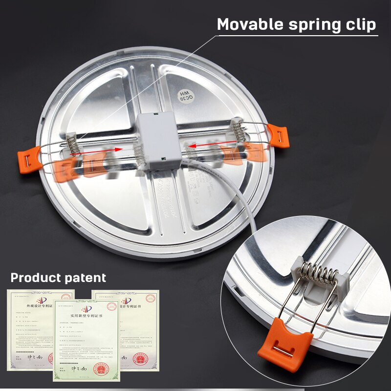 Ultrathin Surface Square LED Panel Light Recessed Kitchen Bathroom Ceiling Lamp Downlight
