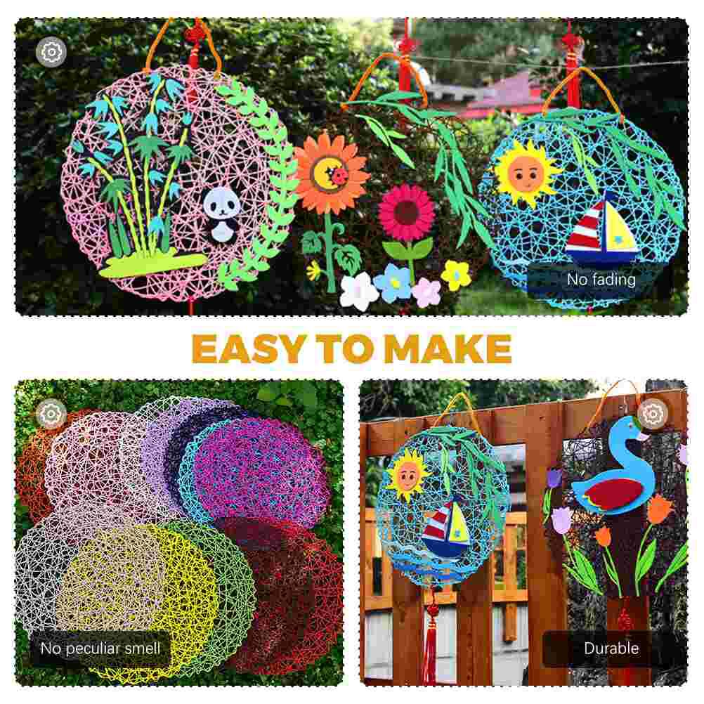 3pcs Kindergarten Kids DIY Hanging Craft Making Material DIY Hanging Ornament