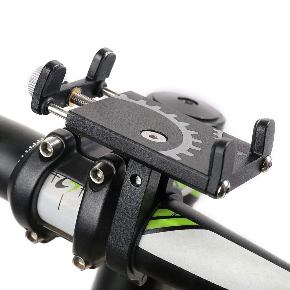 Metal cykel mobiltelefon holder universal mtb cykel motorcykel styr beslag gps clip mount til iphone 12 11 pro max xiaomi